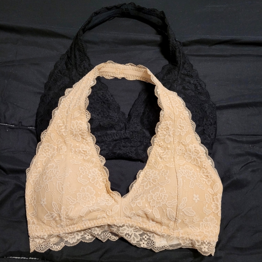 Two Gilly Hicks Bralettes